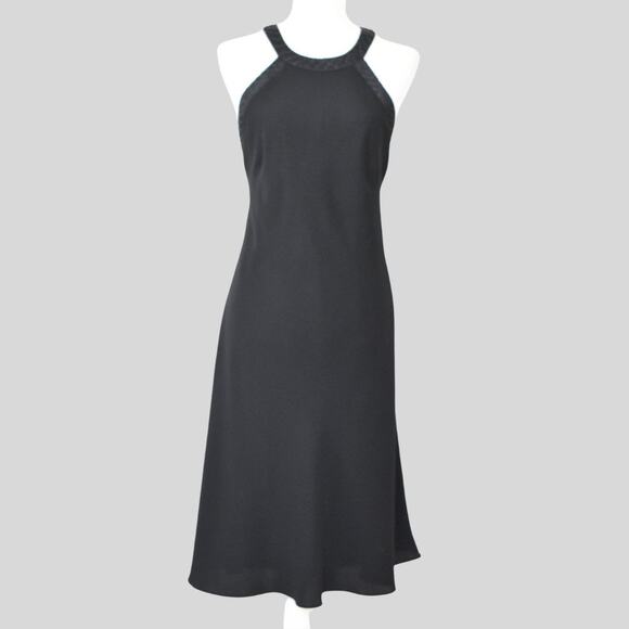 JONES NEW YORK Women's Black Backless Halter Cocktail Dress Size 14 - Picture 2 of 9